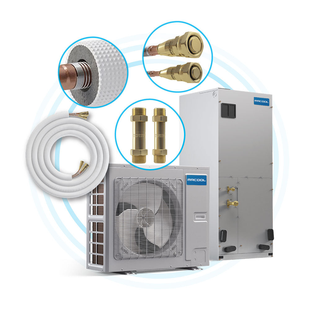 MRCOOL® Universal 15 FT Pre-Charged No-Vac® Quick Connect Line Set NV15-3834 (3/8" x 3/4")