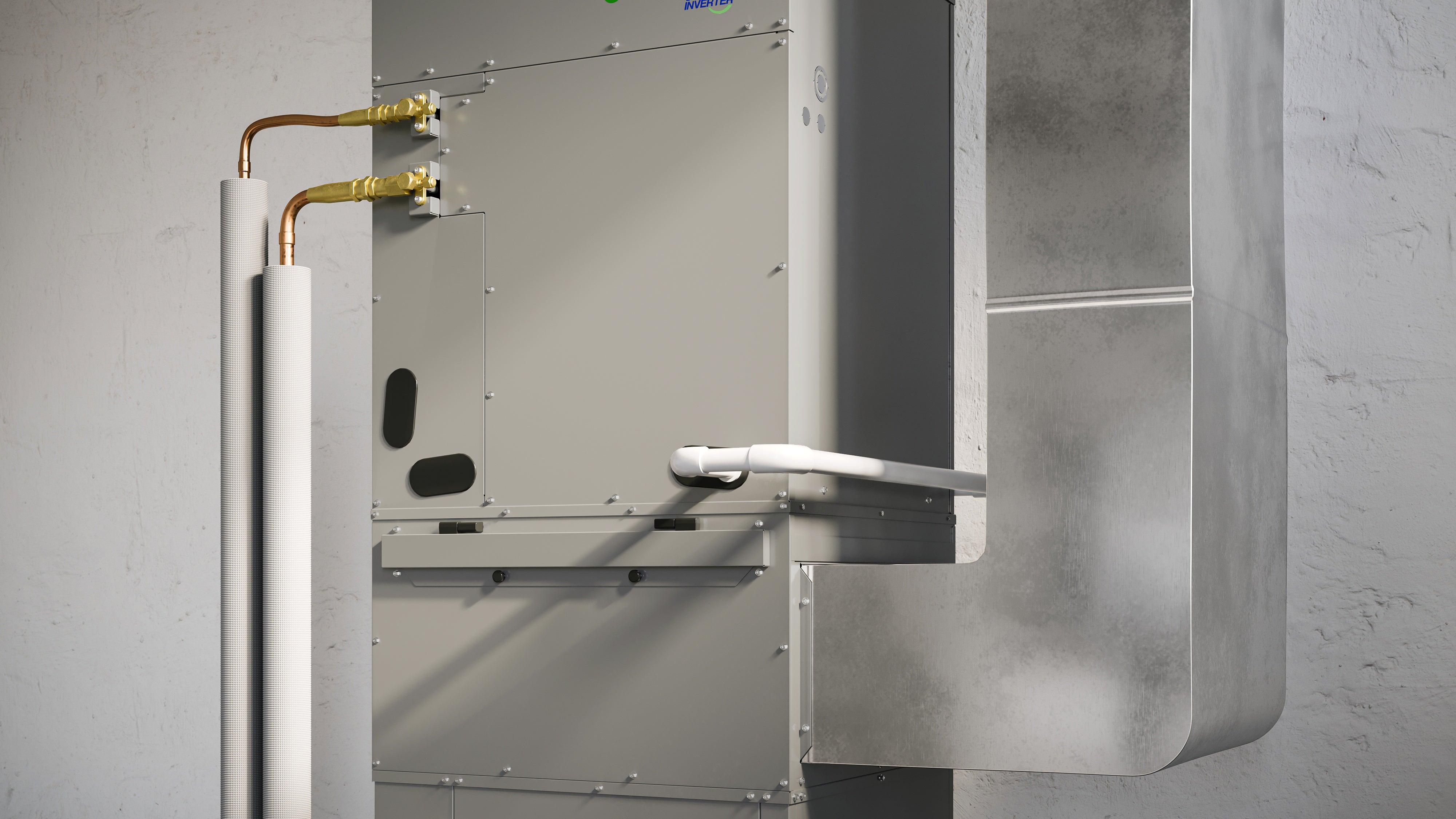 GeoCool® No-Vac® Pre-Charged Line Set – 3/8" x 3/4" Vertical Upflow with Air Box
