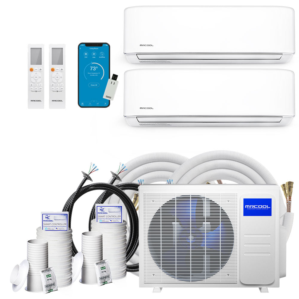 MRCOOL® DIY 4th Generation 18K BTU 2-Zone Ductless Heat Pump Condenser