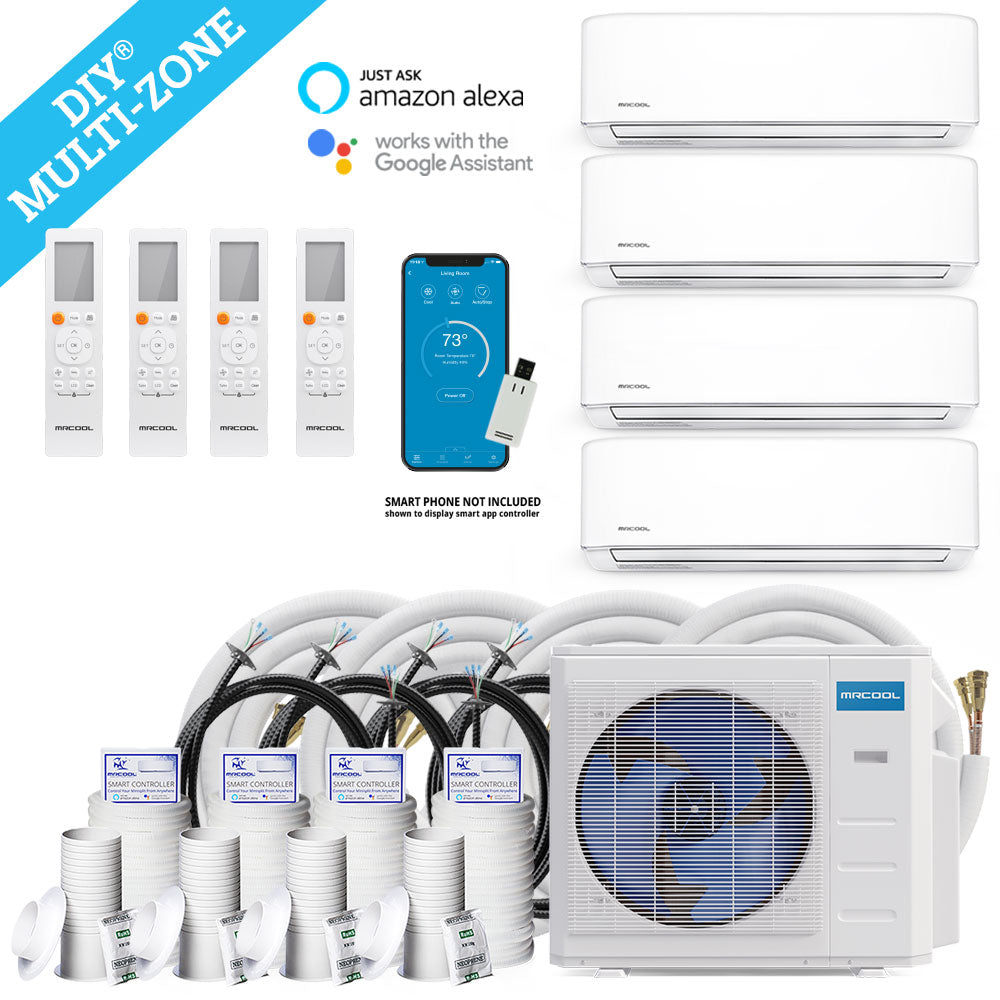 MRCOOL® DIY® 4th Gen 36K BTU 4-Zone Ductless Heat Pump Condenser