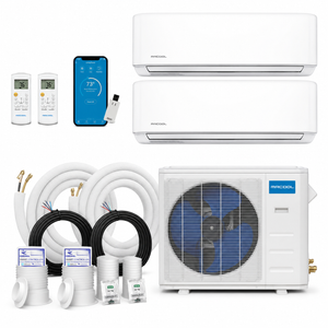 MRCOOL® DIY® 5th Gen 18K BTU 2-Zone Mini Split System with 2 × 9K Air Handlers 230V