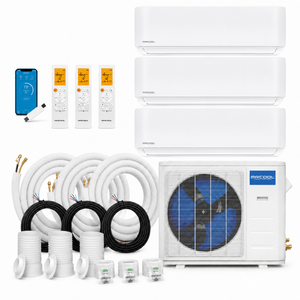 MRCOOL® DIY® 5th Gen 18K BTU 3-Zone Mini Split System with 3 × 9K Air Handlers 230V
