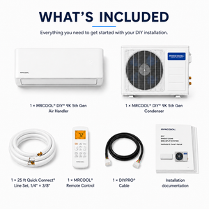 MRCOOL® DIY® 5th Gen 9K BTU Single-Zone Mini-Split System – 115V