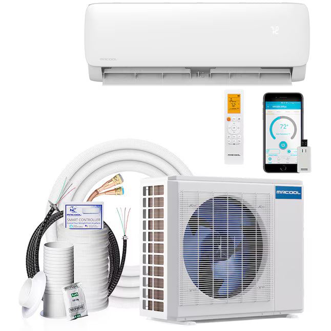 MRCOOL® EasyPro® 5th Gen 12,000 BTU Mini-Split Heat Pump System (115V) – Complete DIY Kit with 16 ft Fast Connection® Line Set