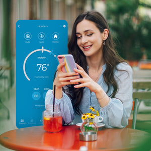 MRCOOL® Smart Thermostat – 24V Wi-Fi Thermostat with Voice Control (Alexa, Google, Siri)