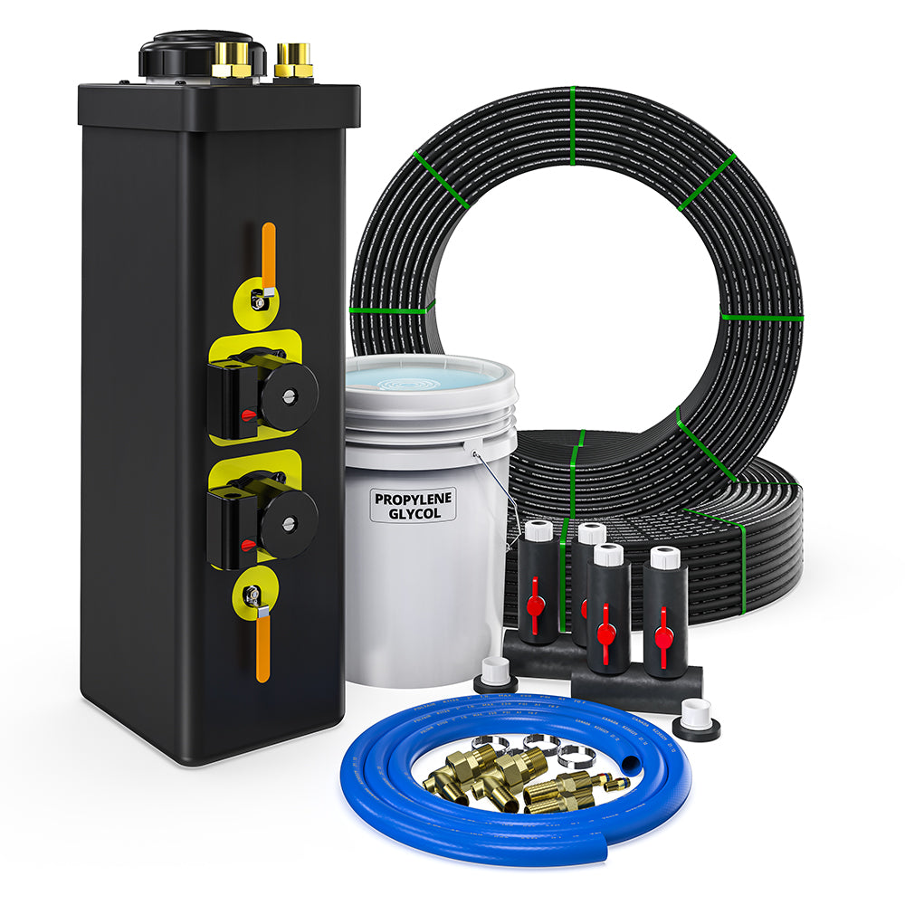 GeoCool® 2-Ton Closed Loop Geothermal Installation Kit – Straight Manifold