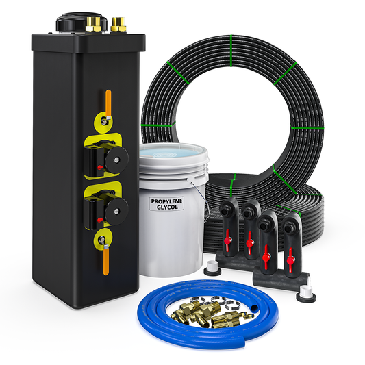 GeoCool® 2-Ton Closed Loop Geothermal Installation Kit w/ Angled Manifold