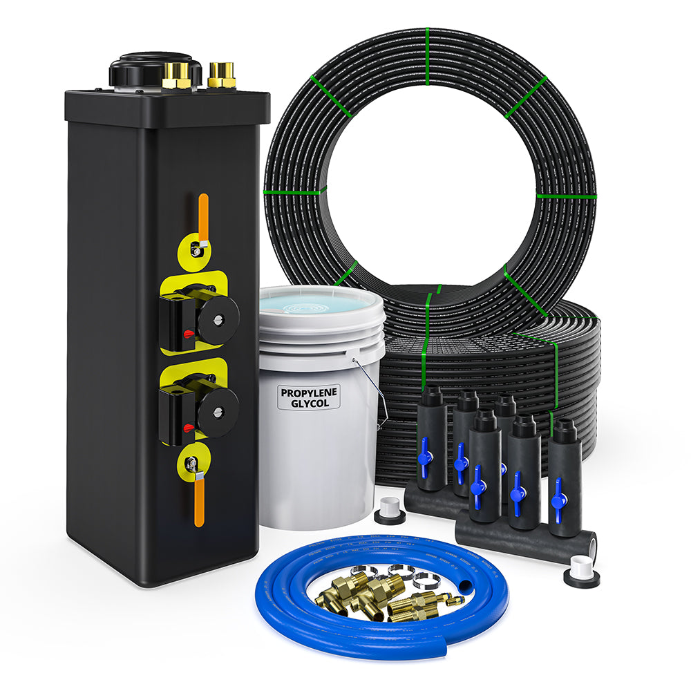 GeoCool® 3-Ton Closed Loop Geothermal Installation Kit – Straight Manifold