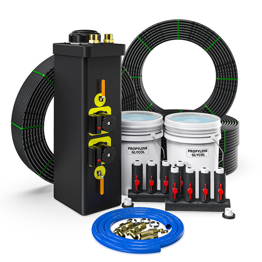 GeoCool® 4-Ton Closed Loop Geothermal Installation Kit – Straight Manifold