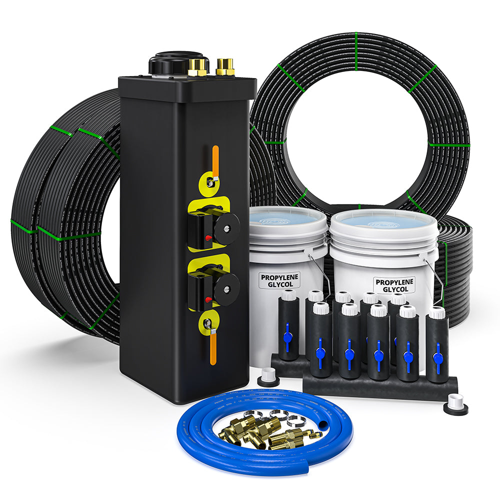 GeoCool® 5-Ton Closed Loop Geothermal Installation Kit w/ Straight Manifold