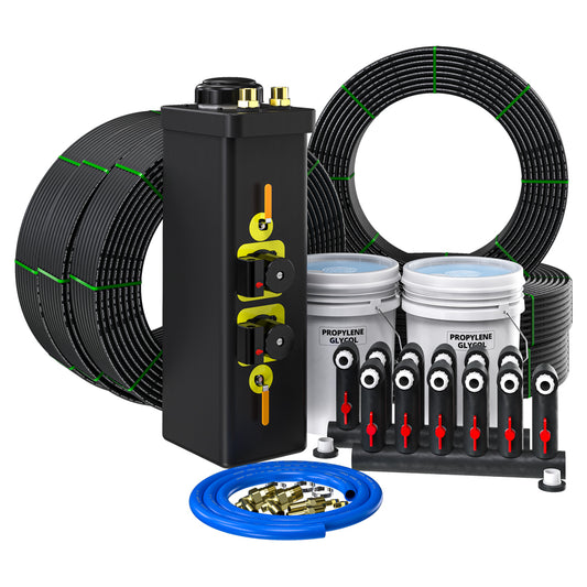 GeoCool® 4-Ton Closed Loop Geothermal Installation Kit w/ Angled Manifold