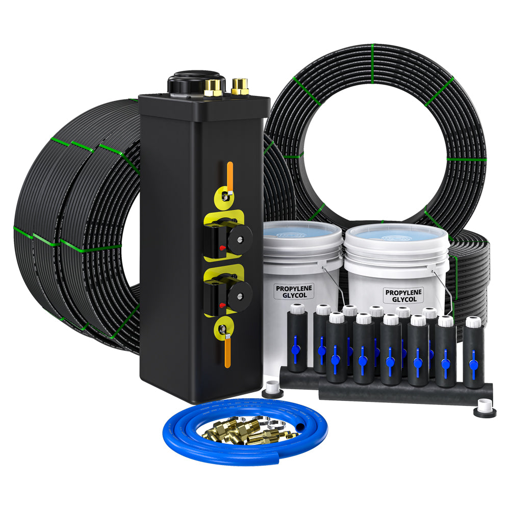 GeoCool® 6-Ton Closed Loop Geothermal Installation Kit w/ Straight Manifold
