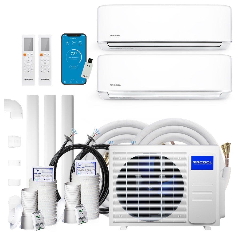 MRCOOL® DIY 4th Generation 18K BTU 2-Zone Ductless Heat Pump Condenser