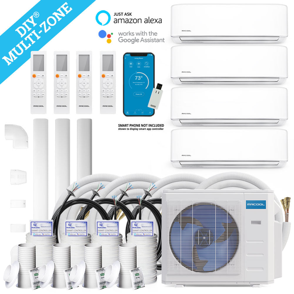 MRCOOL® DIY® 4th Gen 36K BTU 4-Zone Ductless Heat Pump Condenser