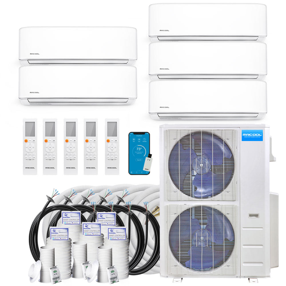 MRCOOL® DIY® 4th Gen 48K BTU 5-Zone Ductless Heat Pump Condenser