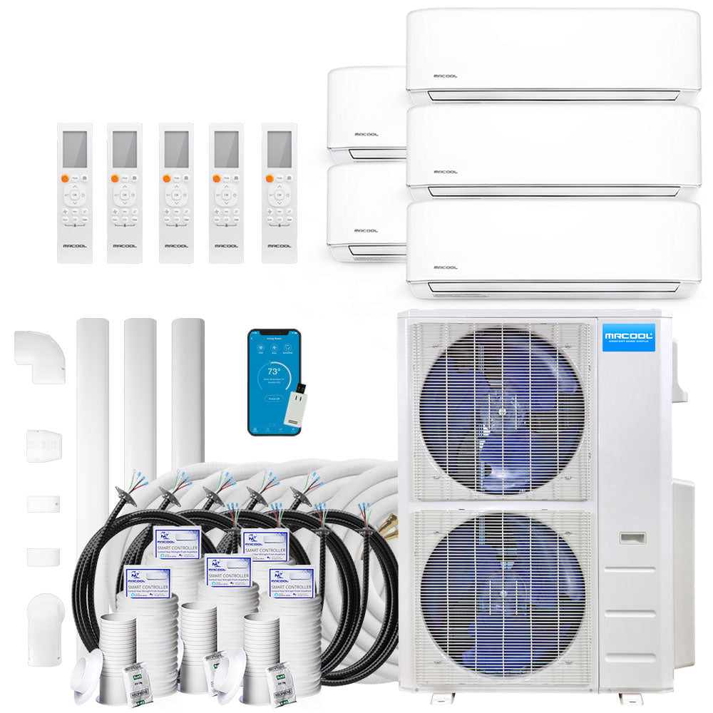 MRCOOL® DIY® 4th Gen 48K BTU 5-Zone Ductless Heat Pump Condenser