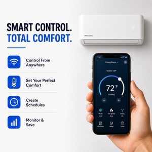 MRCOOL® DIY® 5th Gen 9K BTU Single-Zone Mini-Split System – 115V