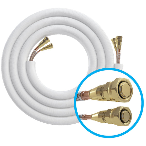 MRCOOL® 50 ft R-454B No-Vac Quick Connect Line Set – 3/8" x 3/4"